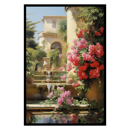 Flowers & Waterfall