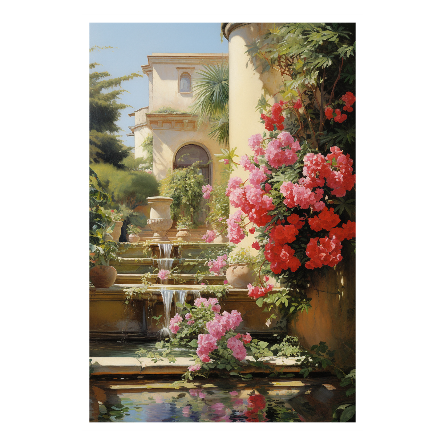 Flowers & Waterfall