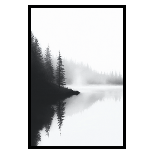 Misty Morning Lake