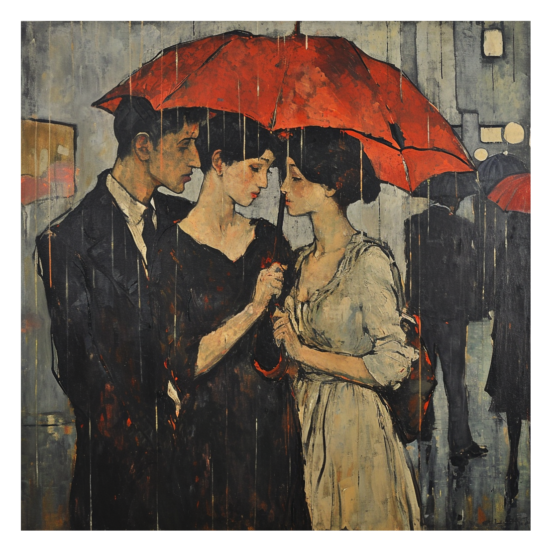 People In The Rain
