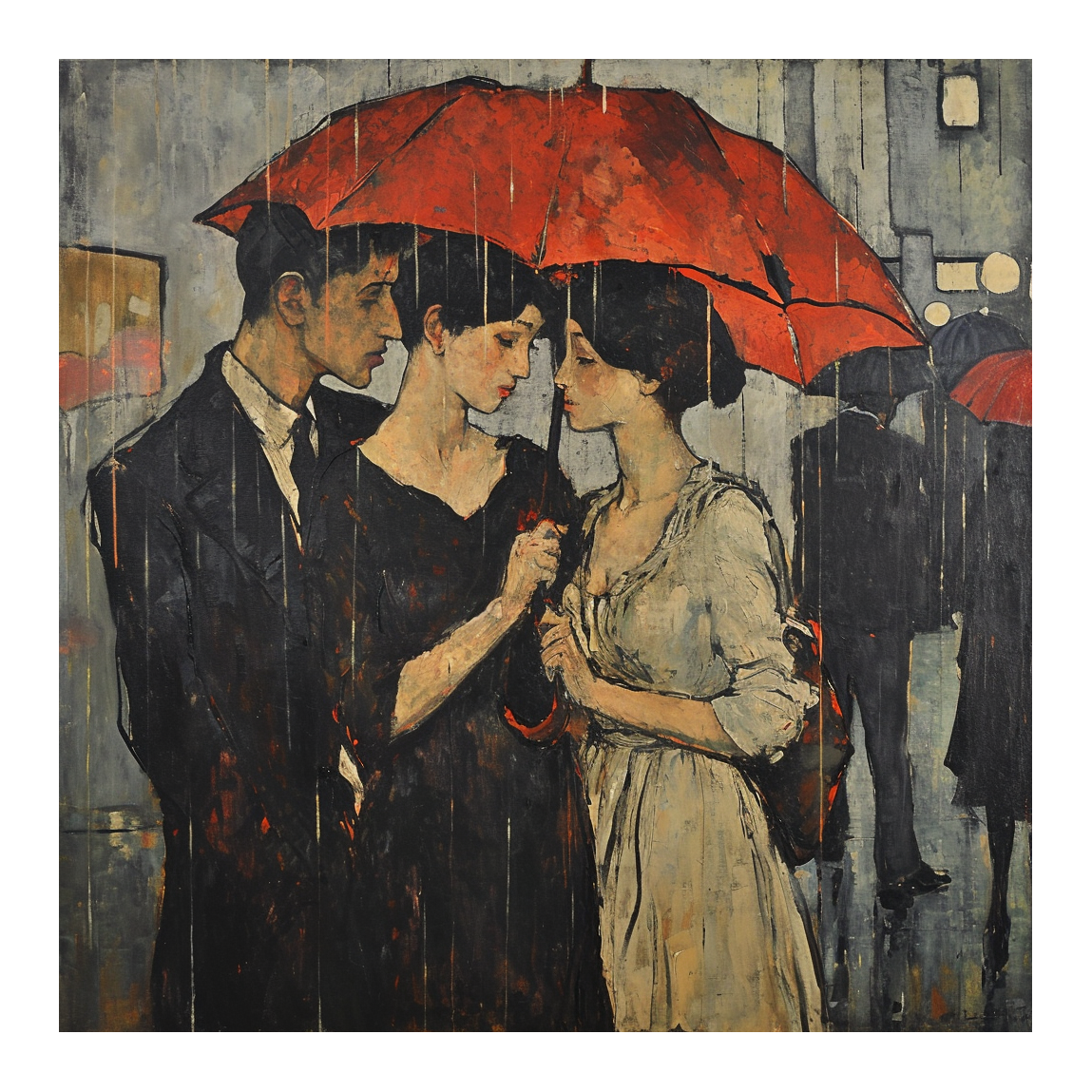 People In The Rain