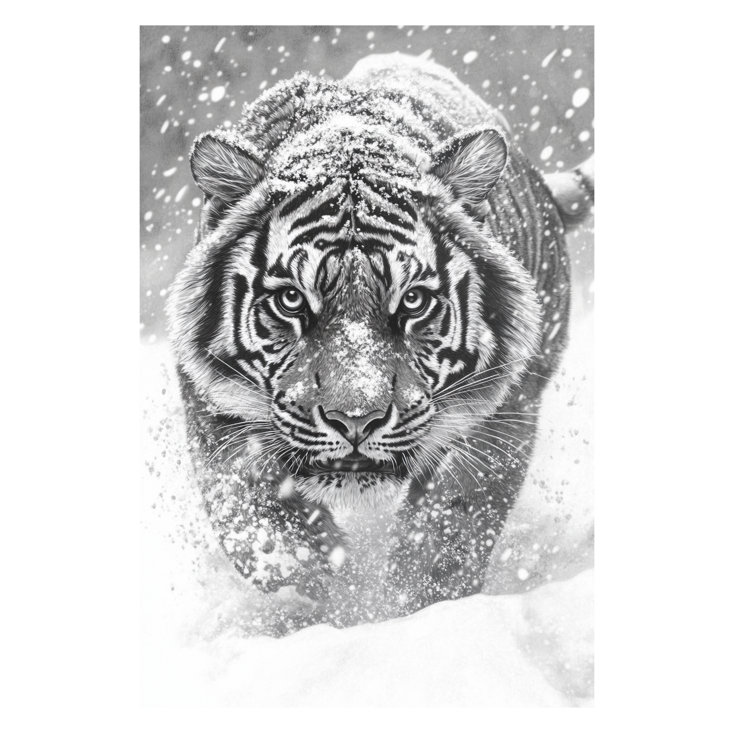 Siberian Tiger In Snow