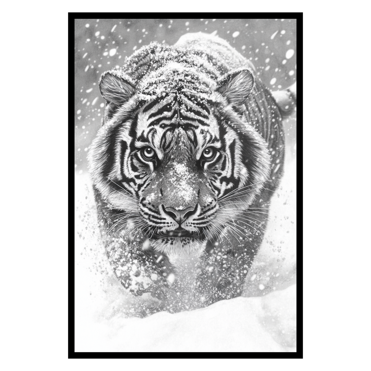 Siberian Tiger In Snow