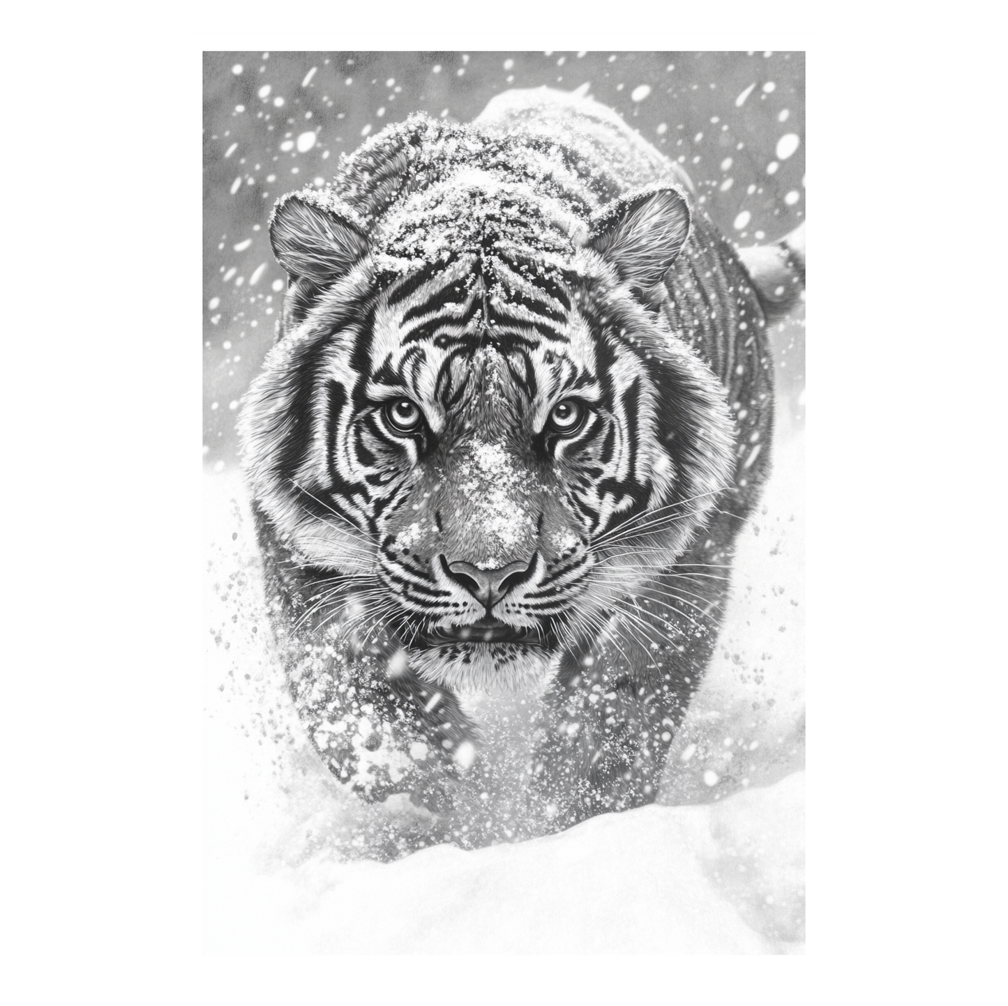 Siberian Tiger In Snow