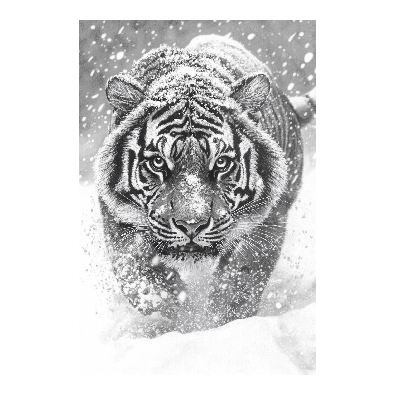Siberian Tiger In Snow