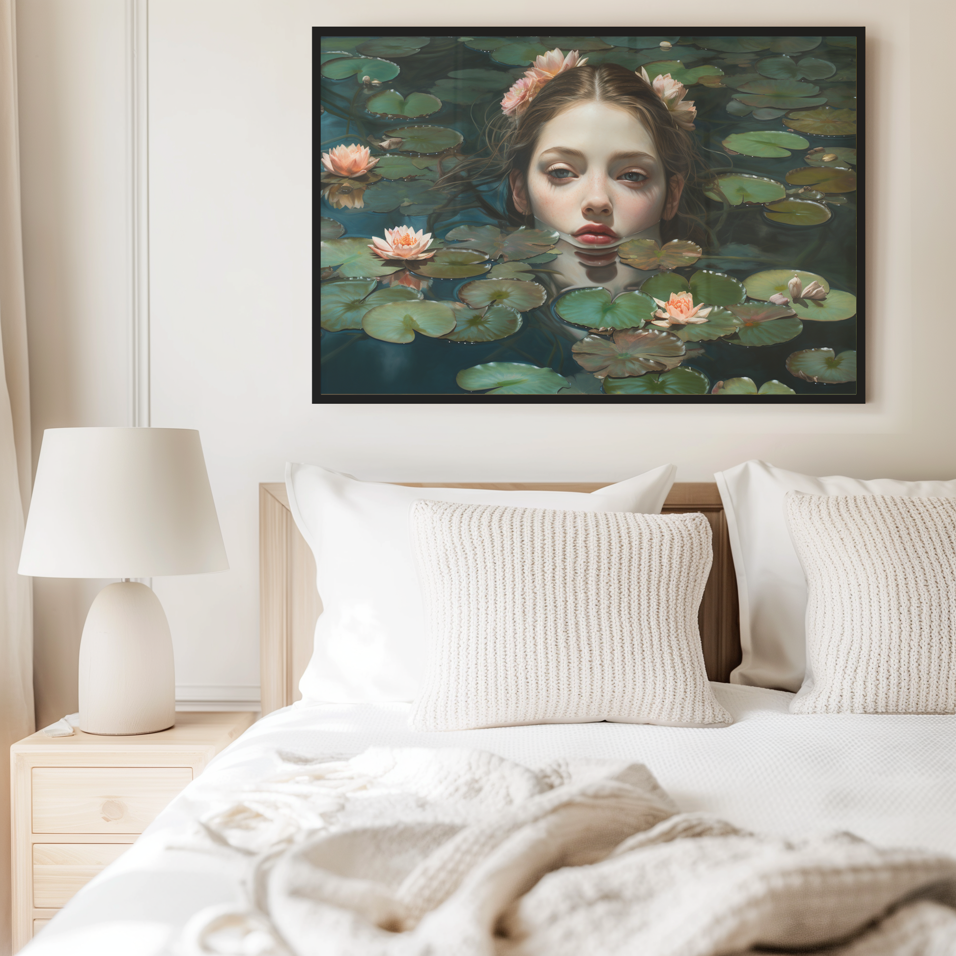 Woman & Water Lillies